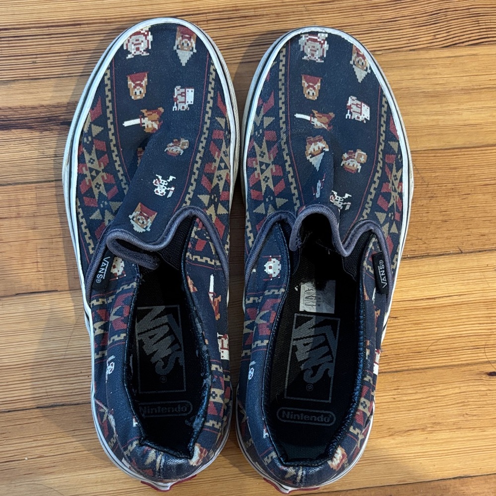 Vans Unisex Sneakers - Black with Colorful Pattern